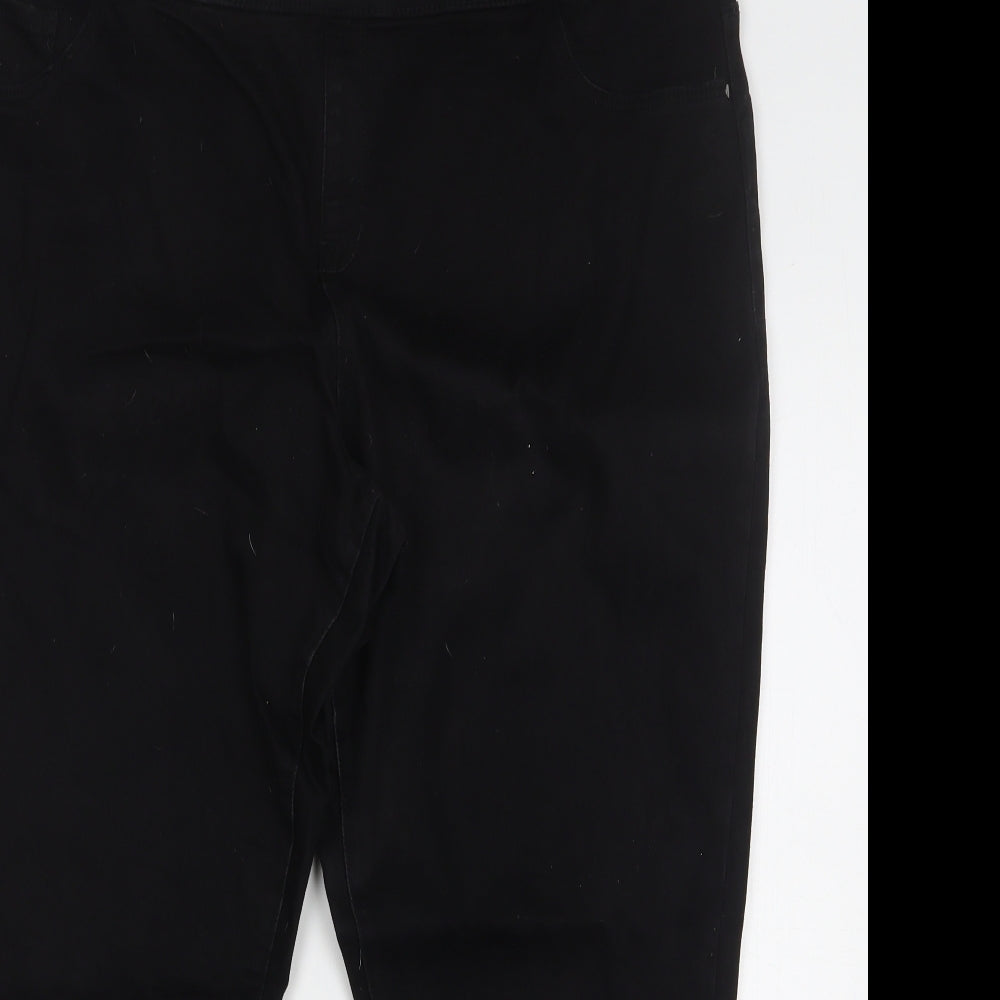 George Womens Black Cotton Jegging Jeans Size 24 L26 in Regular