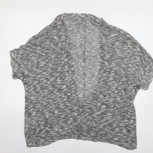 Innocence Womens Grey V-Neck Viscose Cardigan Jumper Size 8