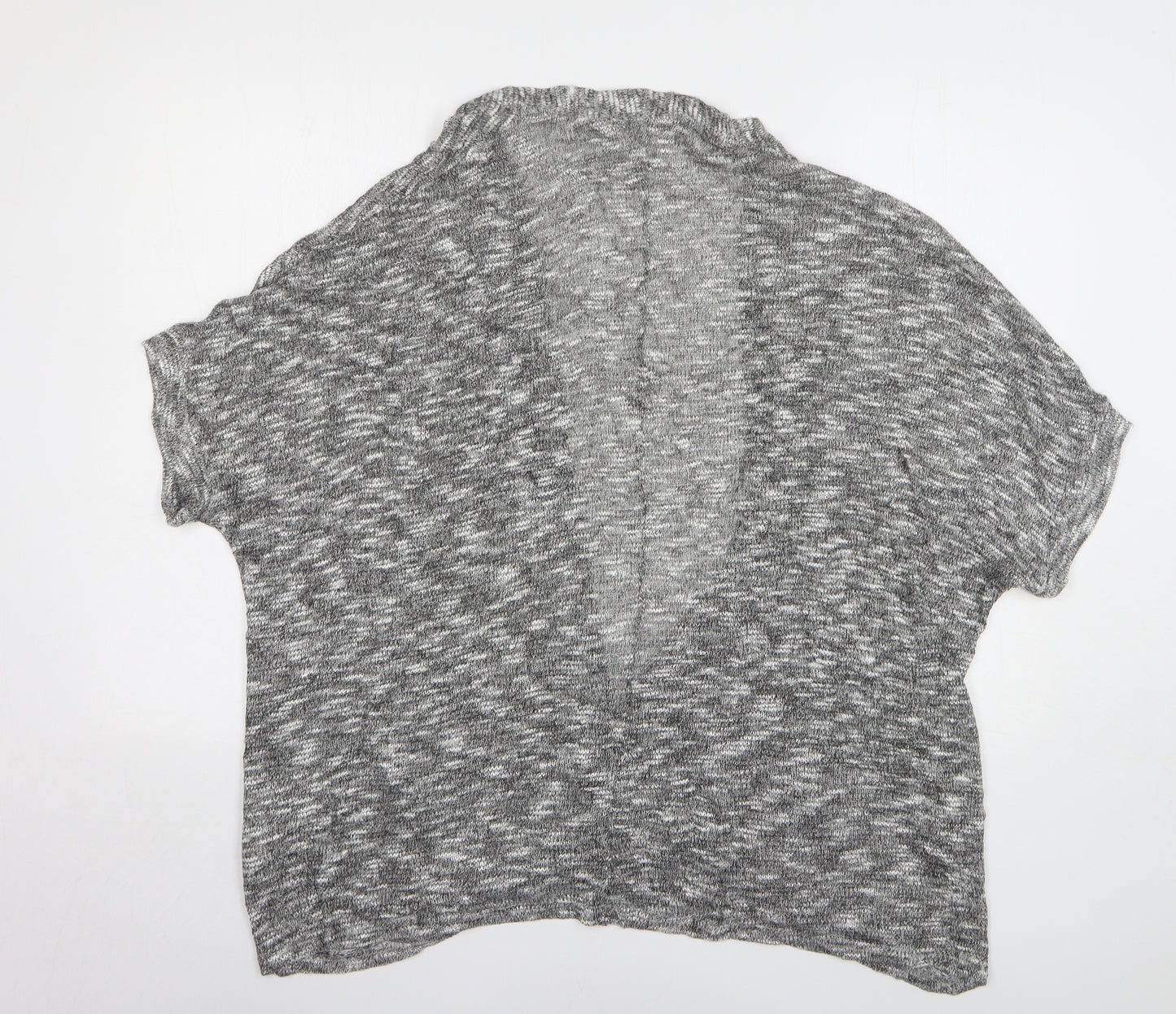 Innocence Womens Grey V-Neck Viscose Cardigan Jumper Size 8