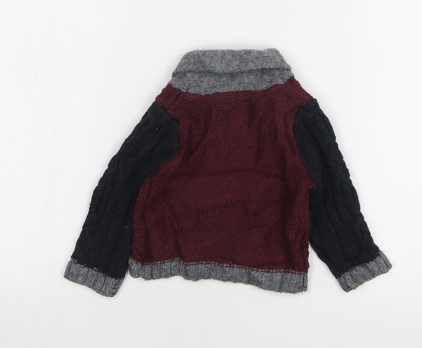 Earlydays Boys Red Acrylic Pullover Jumper Size 3-6 Months Pullover