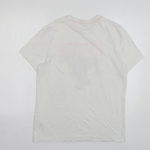 Primark Mens White Cotton T-Shirt Size L Crew Neck - Marvel Venom