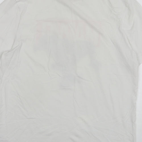 Primark Mens White Cotton T-Shirt Size L Crew Neck - Marvel Venom