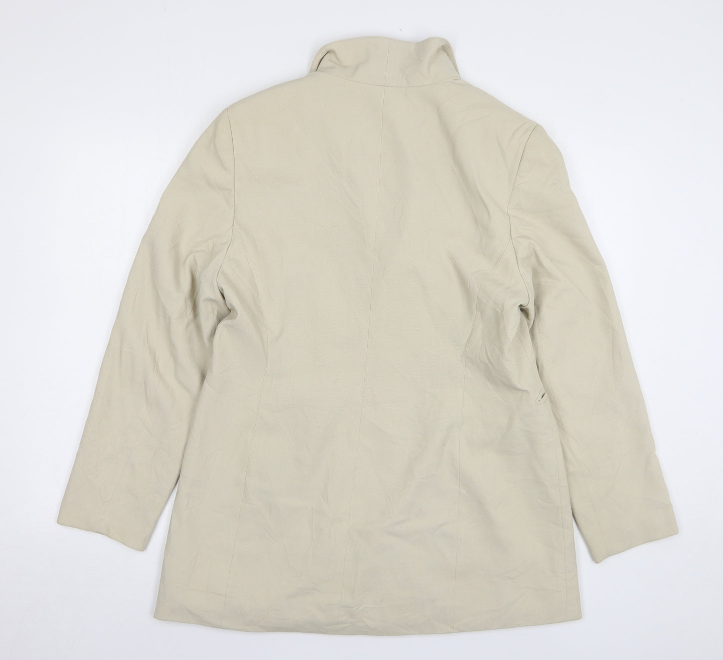 Kappahl Womens Beige Polyester Jacket Blazer Size 14