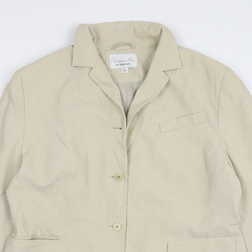 Kappahl Womens Beige Polyester Jacket Blazer Size 14