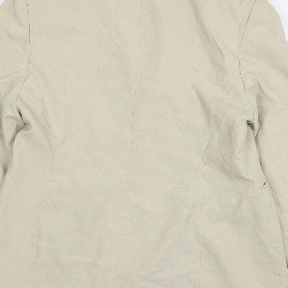 Kappahl Womens Beige Polyester Jacket Blazer Size 14