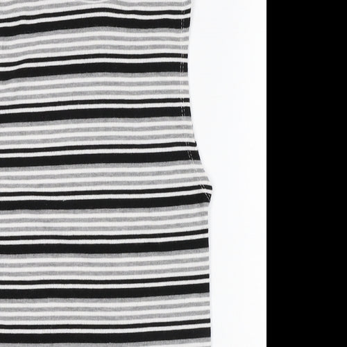 Atmosphere Womens Multicoloured Striped Polyester Jersey Tank Size 6 Round Neck - Stripes