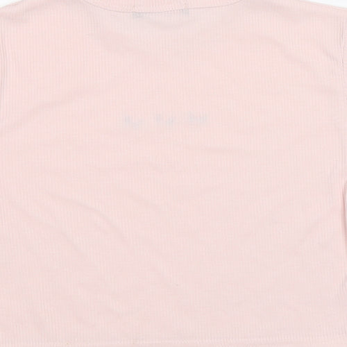 STYLEWISE Womens Pink Polyester Jersey T-Shirt Size 10 Round Neck - butterflies
