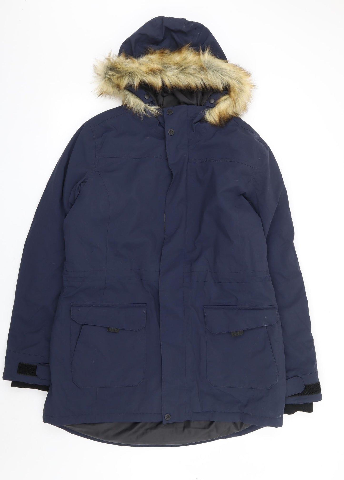TOG24 Womens Blue Parka Coat Size 16 Zip