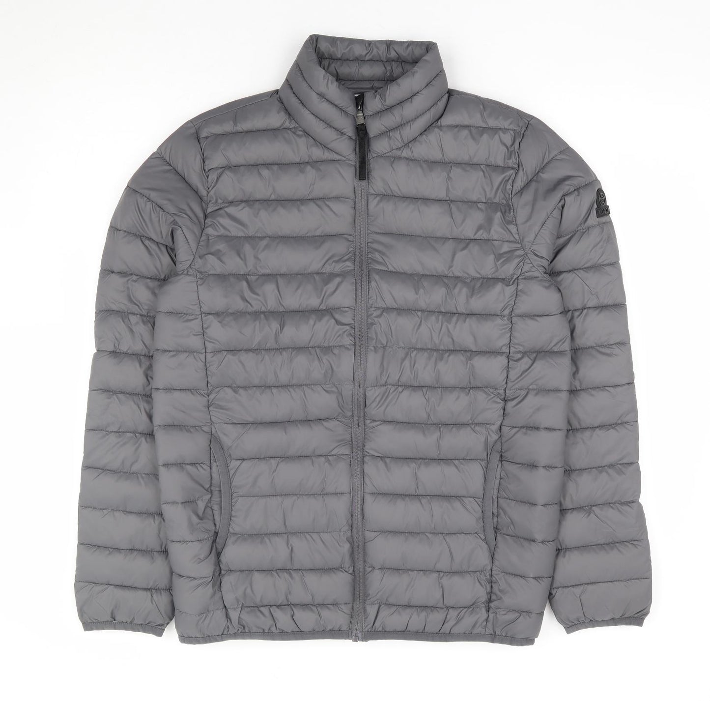 TOG24 Mens Grey Puffer Jacket Jacket Size S Zip