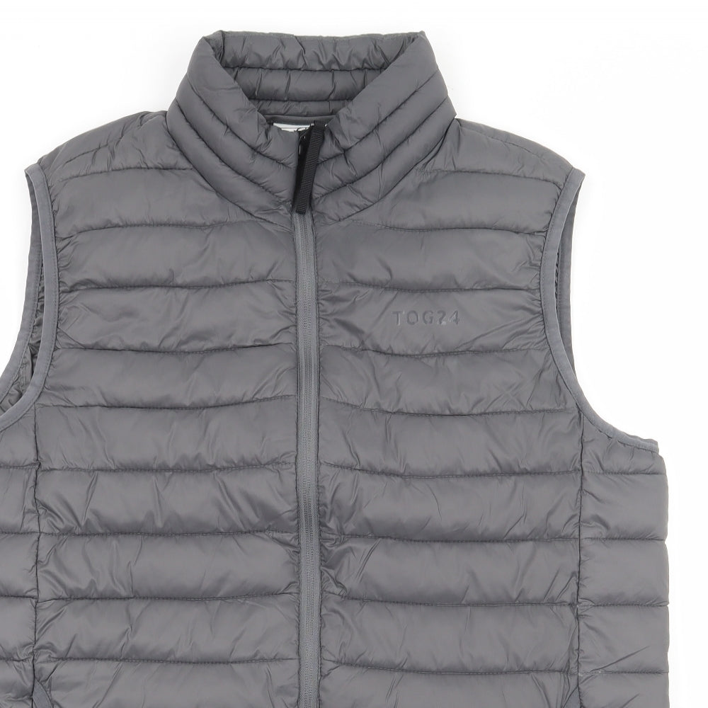 TOG24 Mens Grey Gilet Jacket Size M Zip
