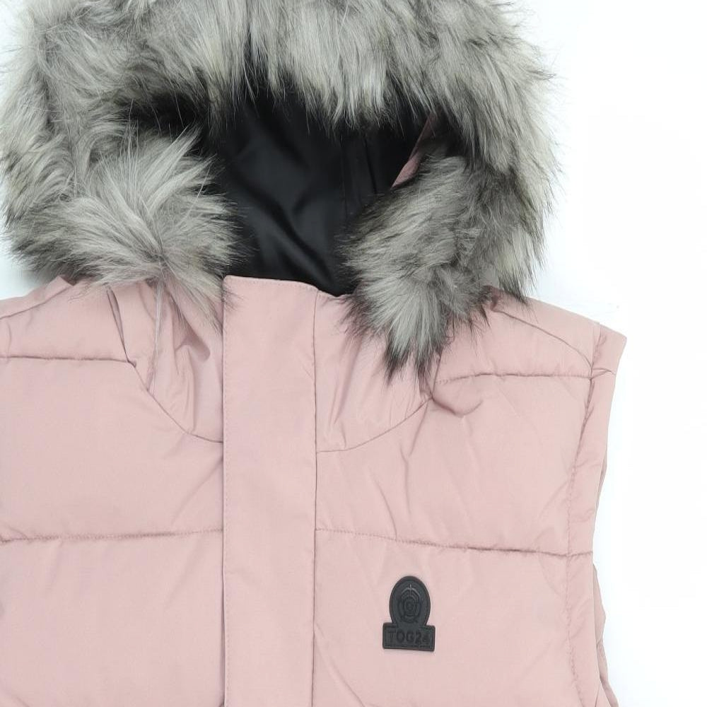 TOG24 Womens Pink Gilet Jacket Size 18 Zip