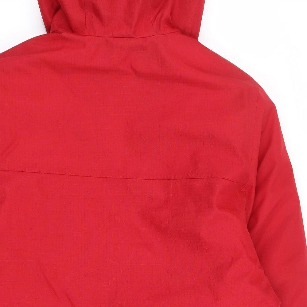 TOG24 Mens Red Rain Coat Coat Size M Zip - Colourblock