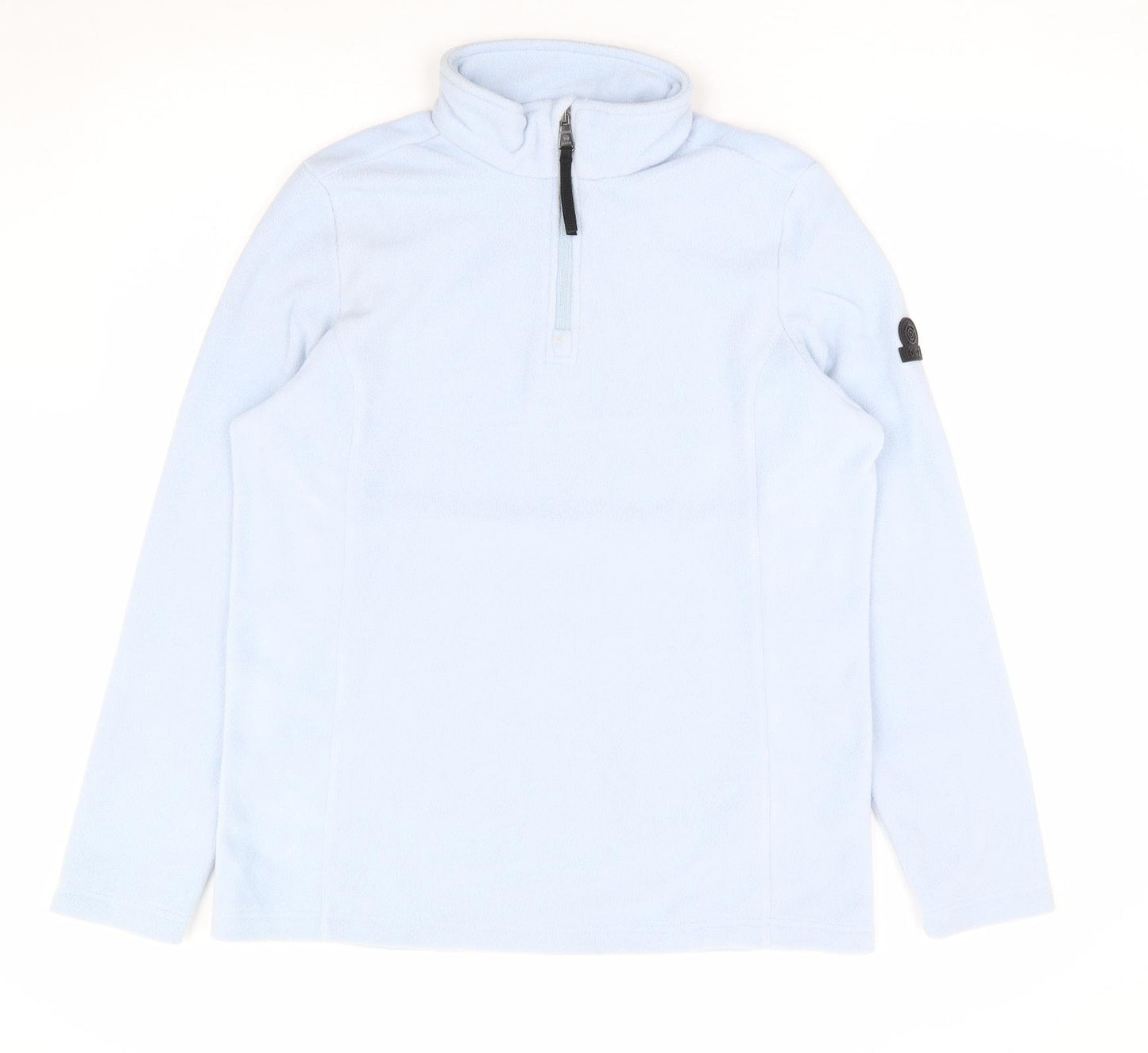 TOG24 Womens Blue 100% Polyester Pullover Sweatshirt Size 12 Zip