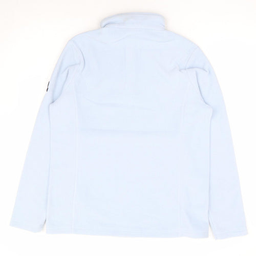 TOG24 Womens Blue 100% Polyester Pullover Sweatshirt Size 12 Zip