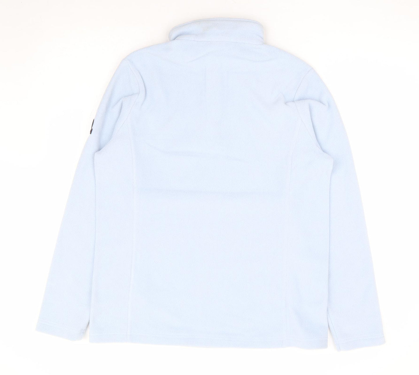 TOG24 Womens Blue 100% Polyester Pullover Sweatshirt Size 12 Zip