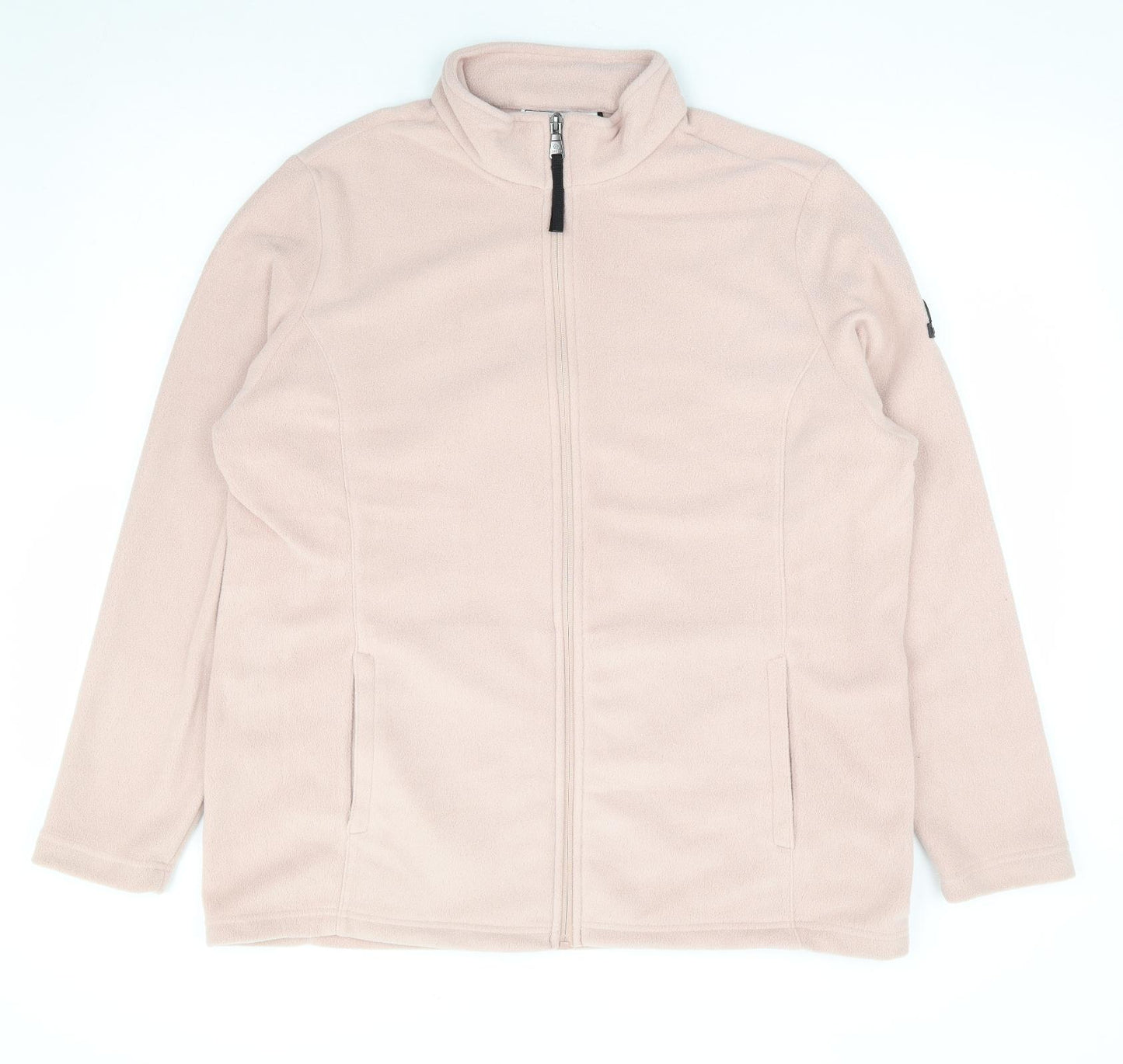 TOG24 Womens Pink 100% Polyester Full Zip Sweatshirt Size 16 Zip