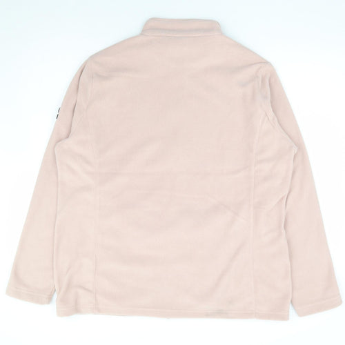TOG24 Womens Pink 100% Polyester Full Zip Sweatshirt Size 16 Zip