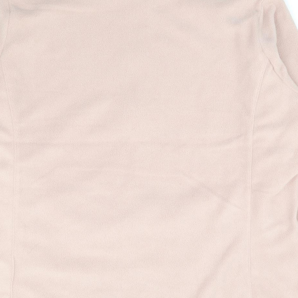 TOG24 Womens Pink 100% Polyester Full Zip Sweatshirt Size 16 Zip