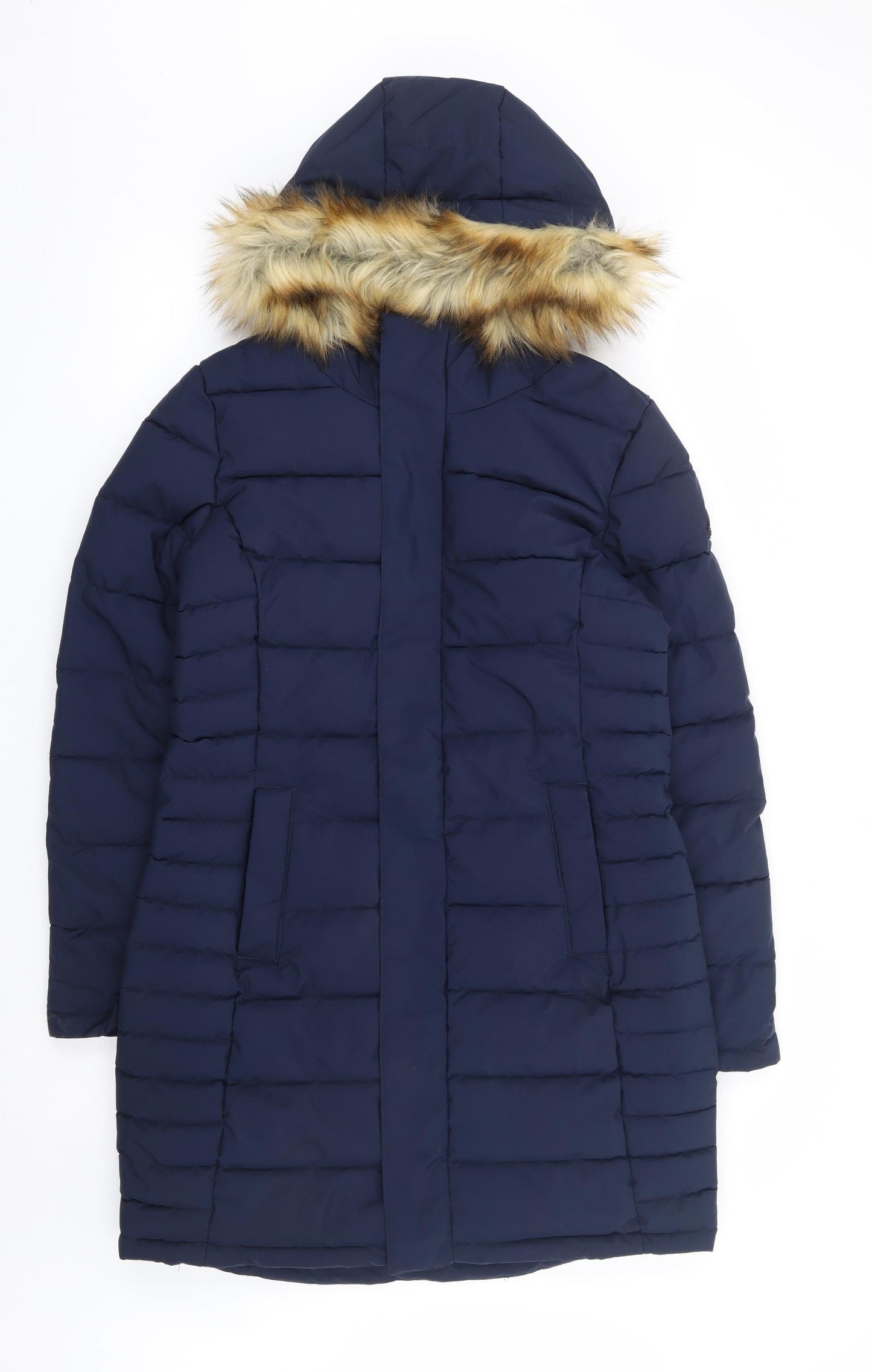 TOG24 Womens Blue Parka Coat Size 10 Zip