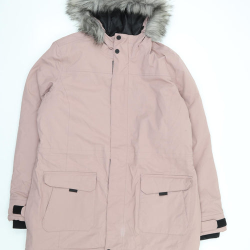 TOG24 Womens Pink Parka Coat Size 18 Zip