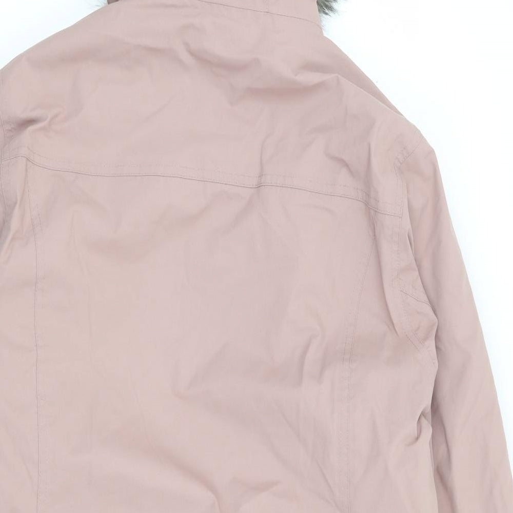 TOG24 Womens Pink Parka Coat Size 18 Zip