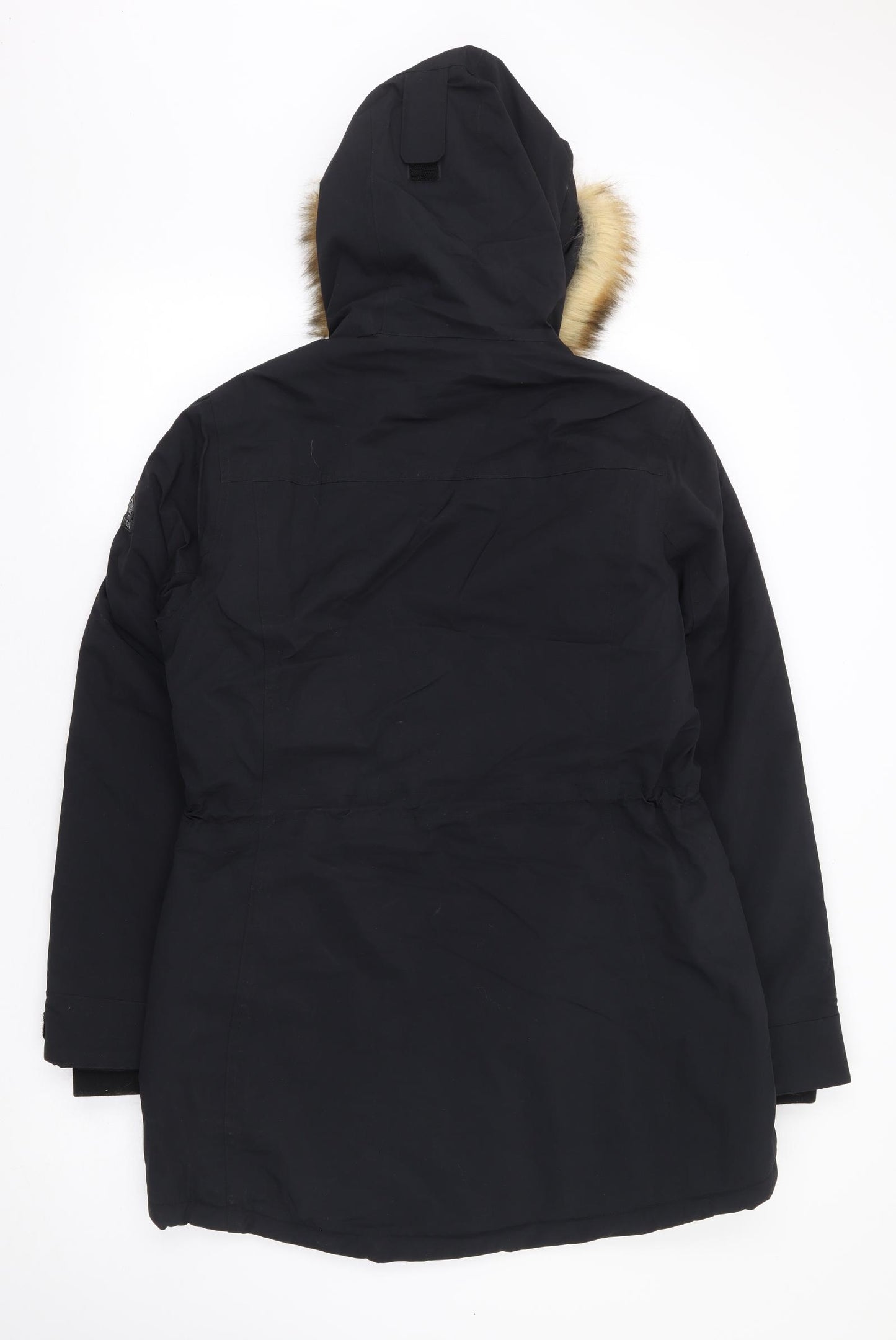 TOG24 Womens Black Parka Coat Size 14 Zip