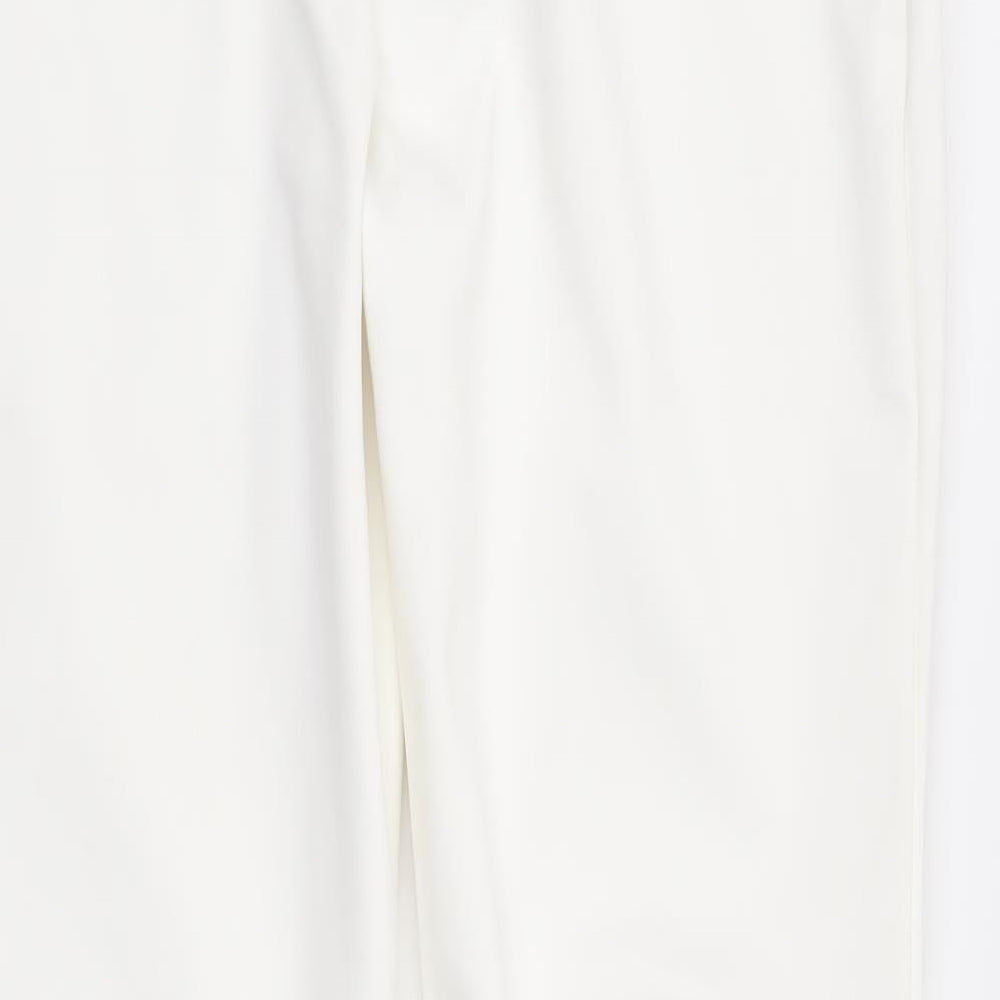 TOG24` Womens White Polyester Snow Pants Trousers Size 10 L31 in Regular Zip