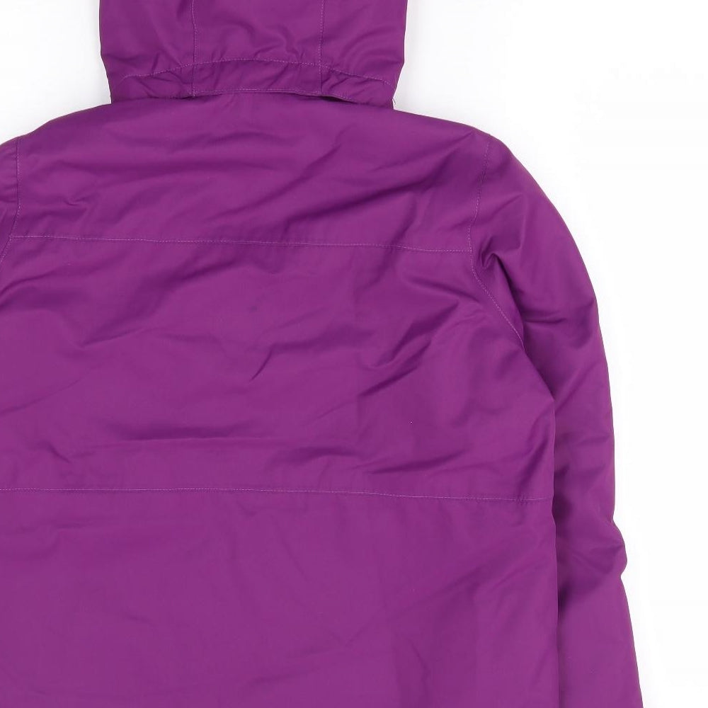 TOG24 Girls Purple Rain Coat Jacket Size 12 Years Zip