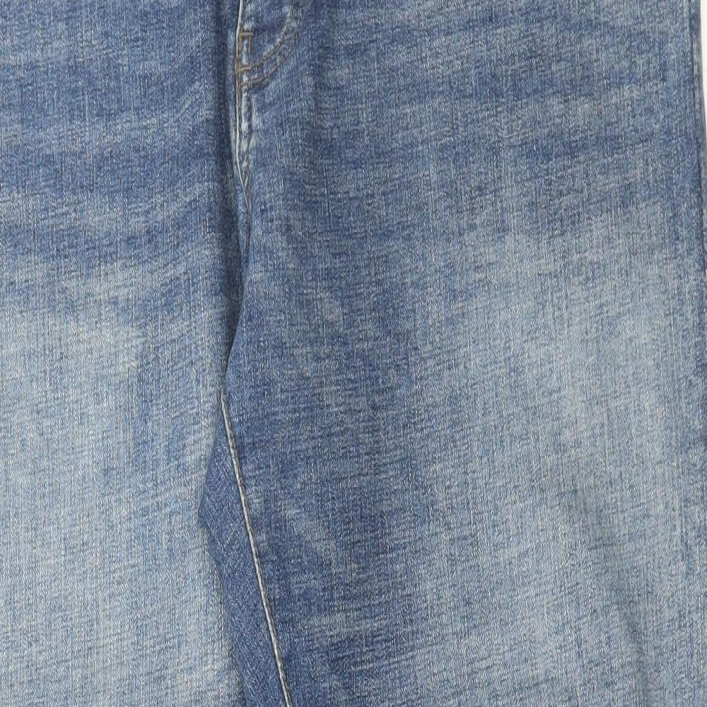 NEXT Mens Blue Cotton Straight Jeans Size 38 in L33 in Regular Button