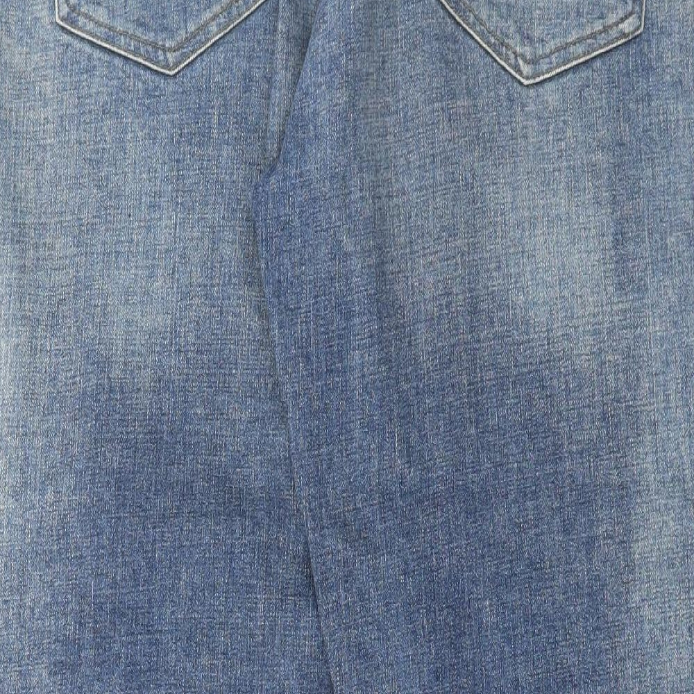 NEXT Mens Blue Cotton Straight Jeans Size 38 in L33 in Regular Button