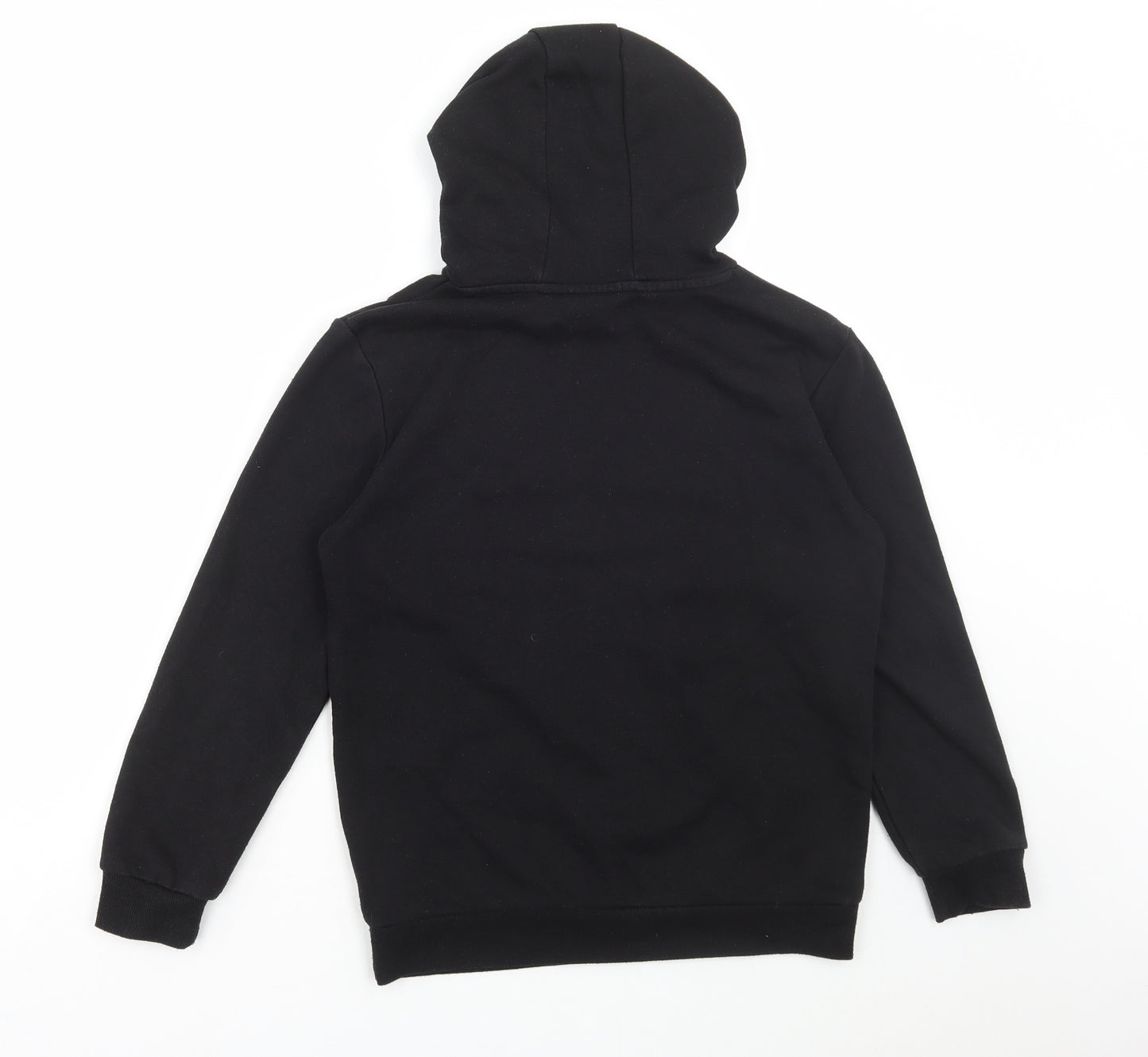 Primark Boys Black Cotton Pullover Hoodie Size 10-11 Years Drawstring - PlayStation