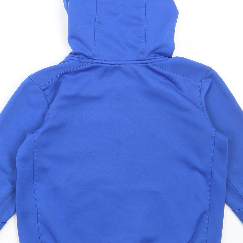Nike Boys Blue Polyester Full Zip Hoodie Size 5-6 Years Zip - Nike