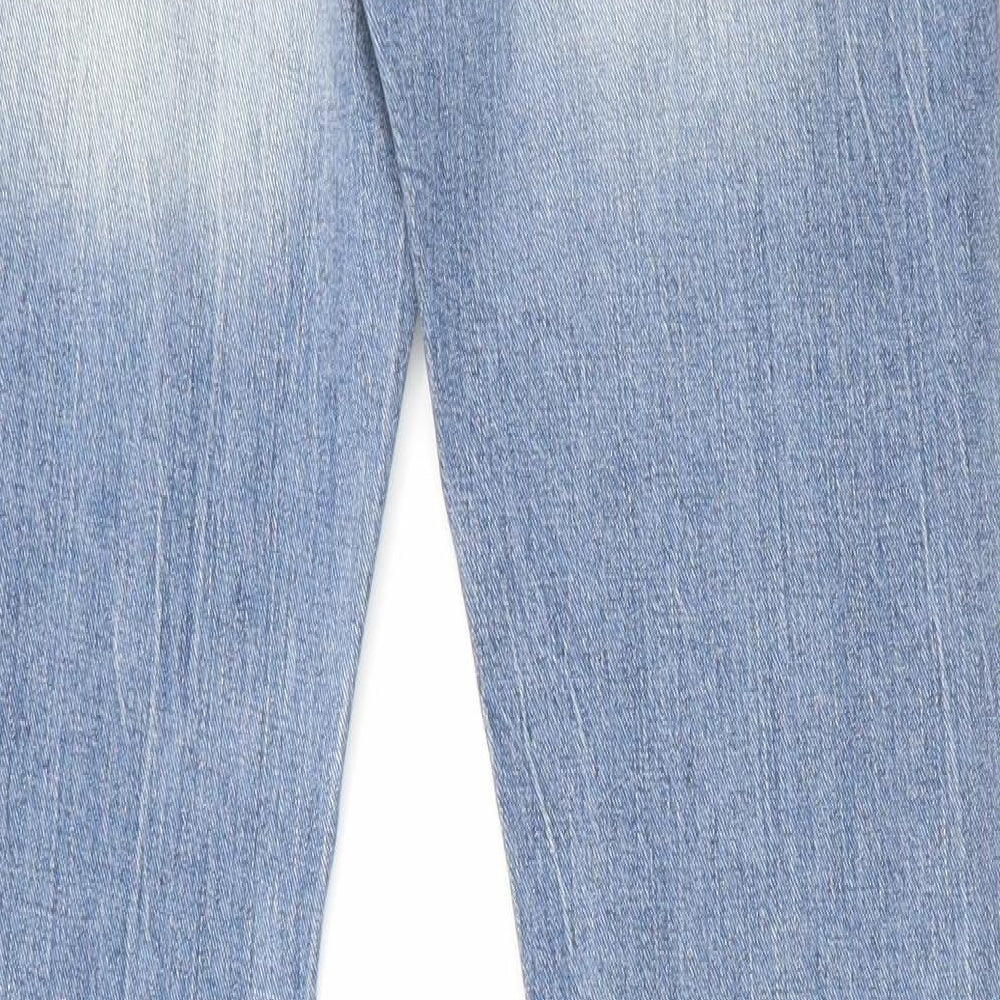 Denim & Co. Womens Blue Cotton Skinny Jeans Size 6 L32 in Regular Zip
