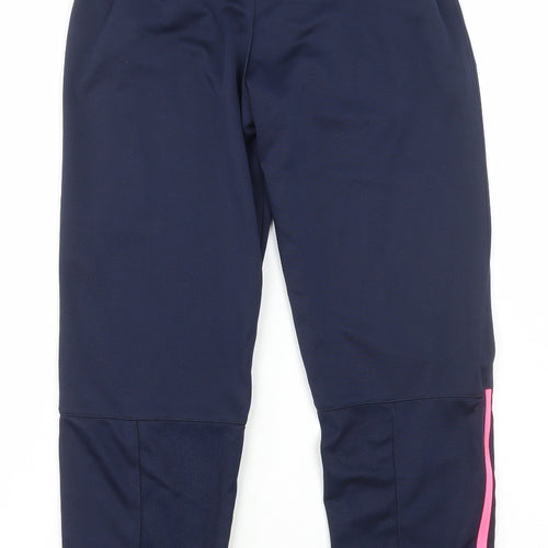 Gaagle Girls Blue Polyester Jogger Trousers Size 10-11 Years Regular Drawstring - Gaagle