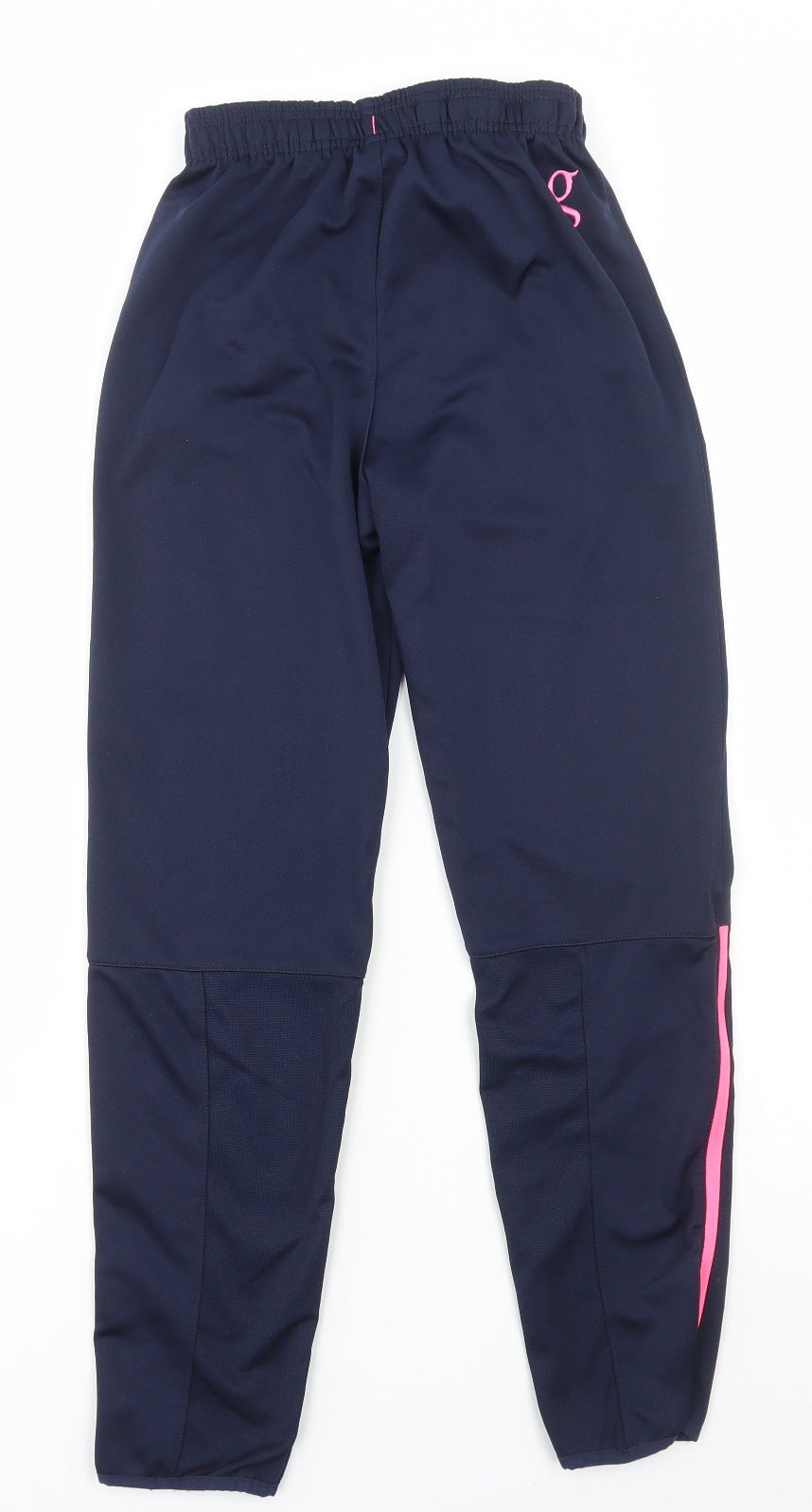 Gaagle Girls Blue Polyester Jogger Trousers Size 10-11 Years Regular Drawstring - Gaagle