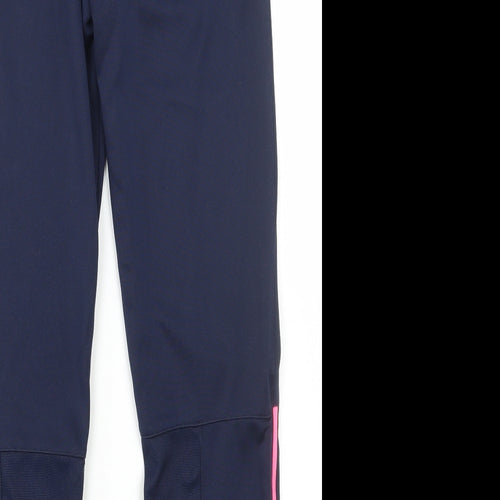 Gaagle Girls Blue Polyester Jogger Trousers Size 10-11 Years Regular Drawstring - Gaagle