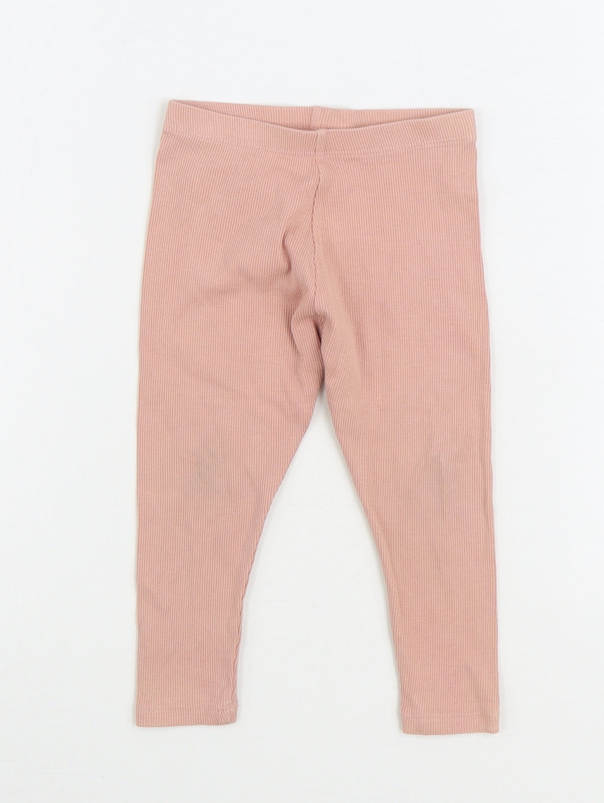 Marks and Spencer Girls Pink Cotton Jogger Trousers Size 18-24 Months Pullover - Heart