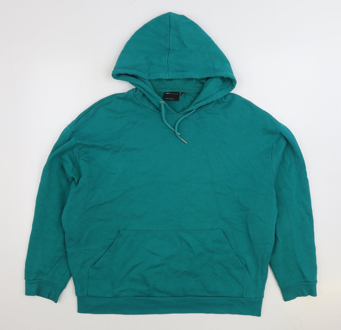 ASOS Mens Blue Cotton Pullover Hoodie Size L