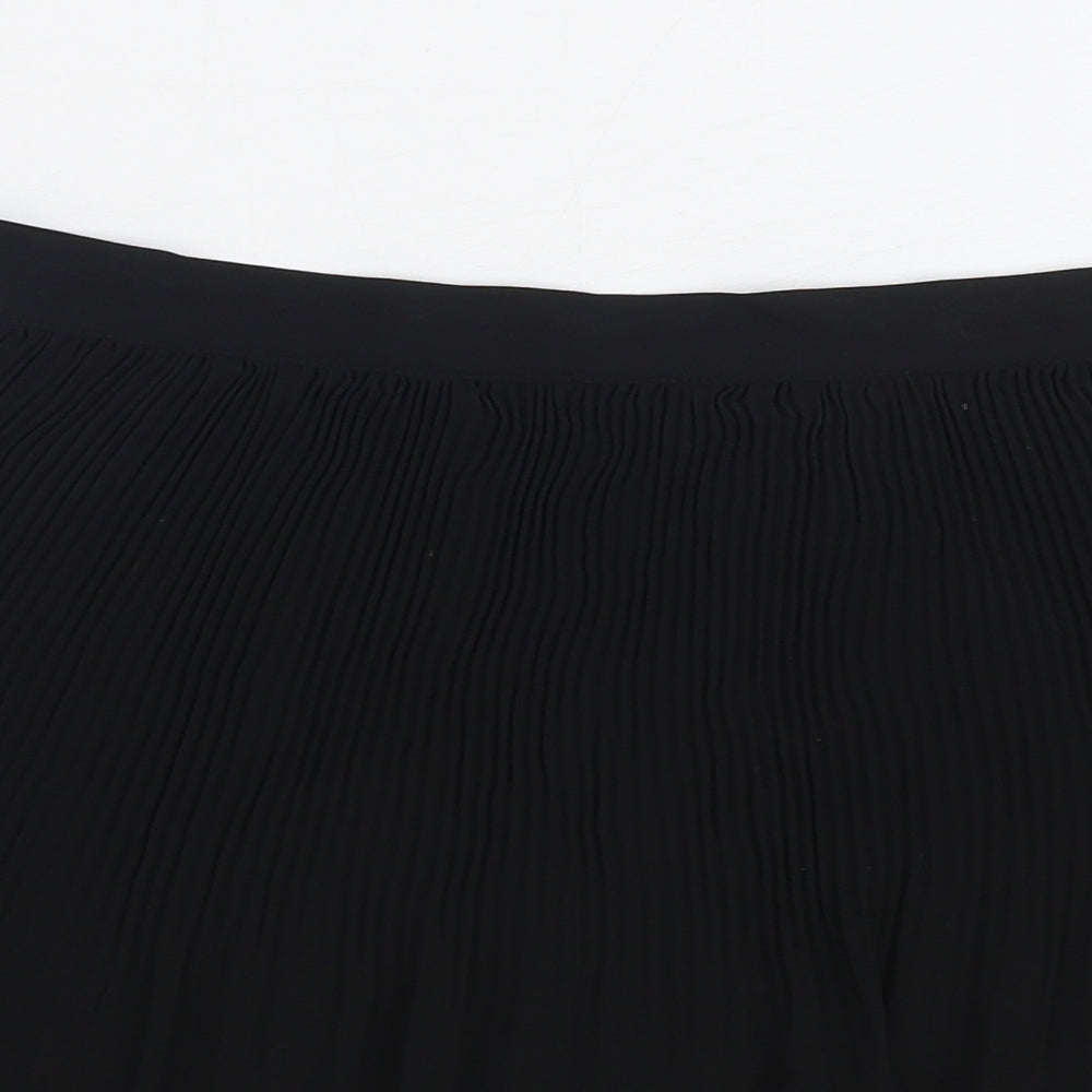 Redoute Womens Black Polyester Mini Skirt Size 10 Zip