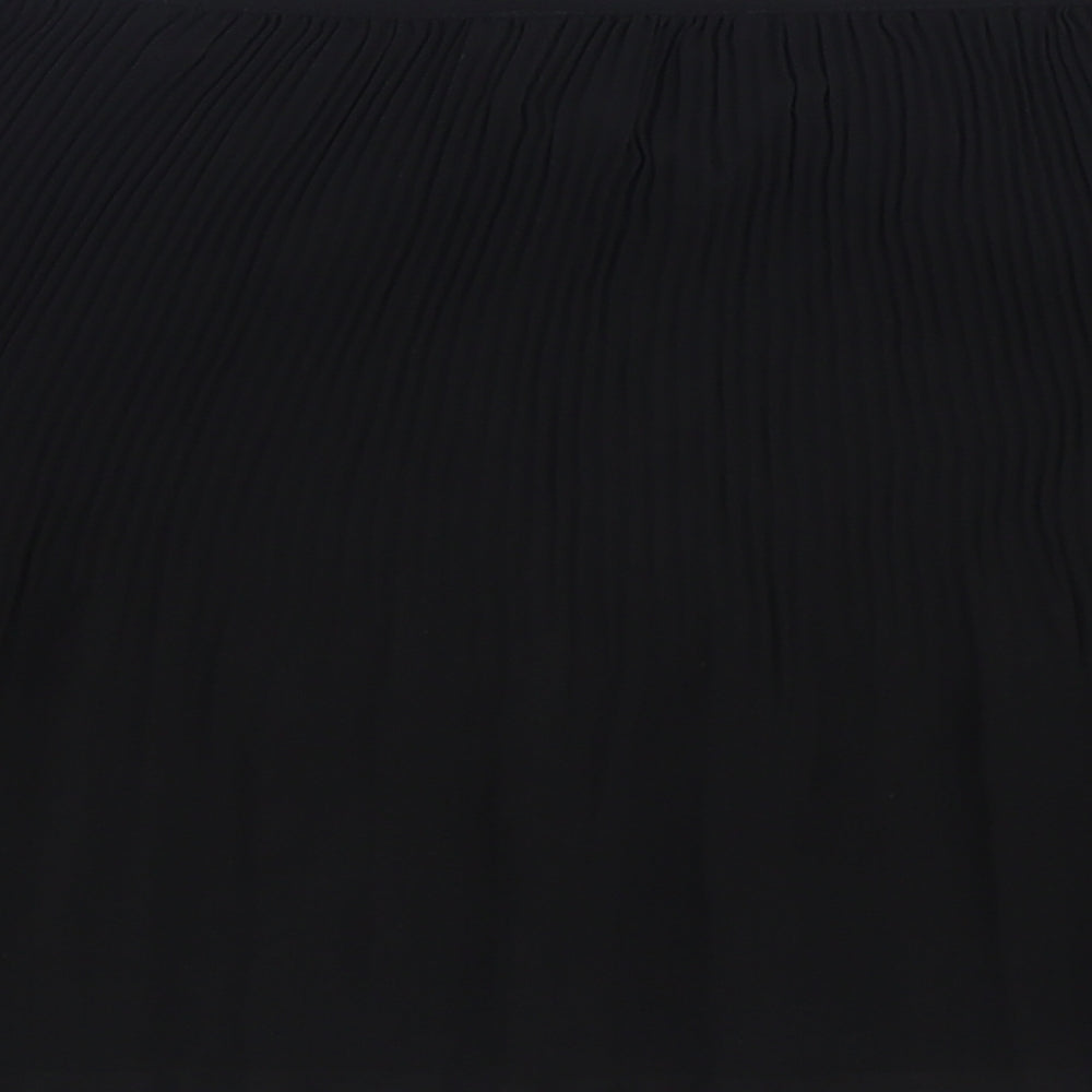 Redoute Womens Black Polyester Mini Skirt Size 10 Zip