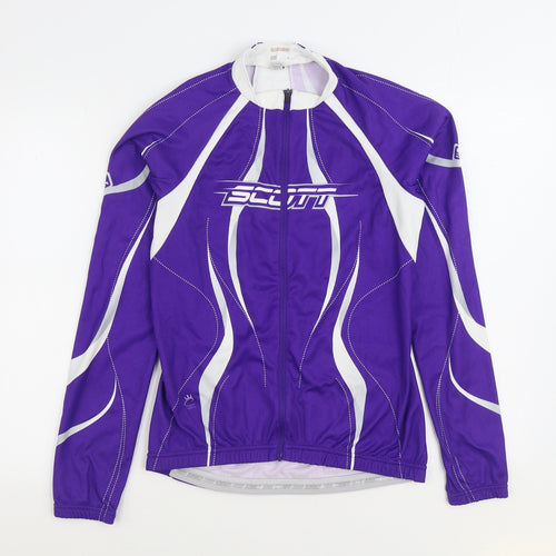 SCOTT Mens Purple Jacket Size L Zip