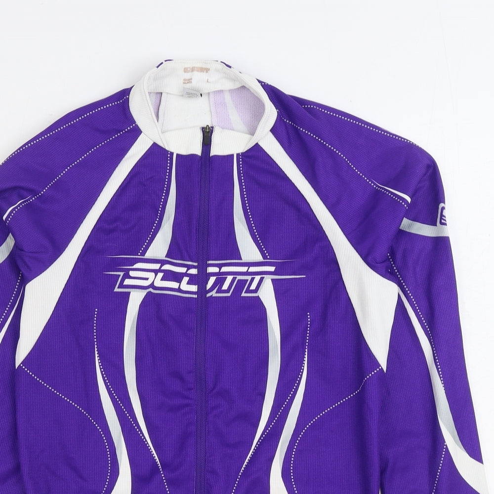 SCOTT Mens Purple Jacket Size L Zip