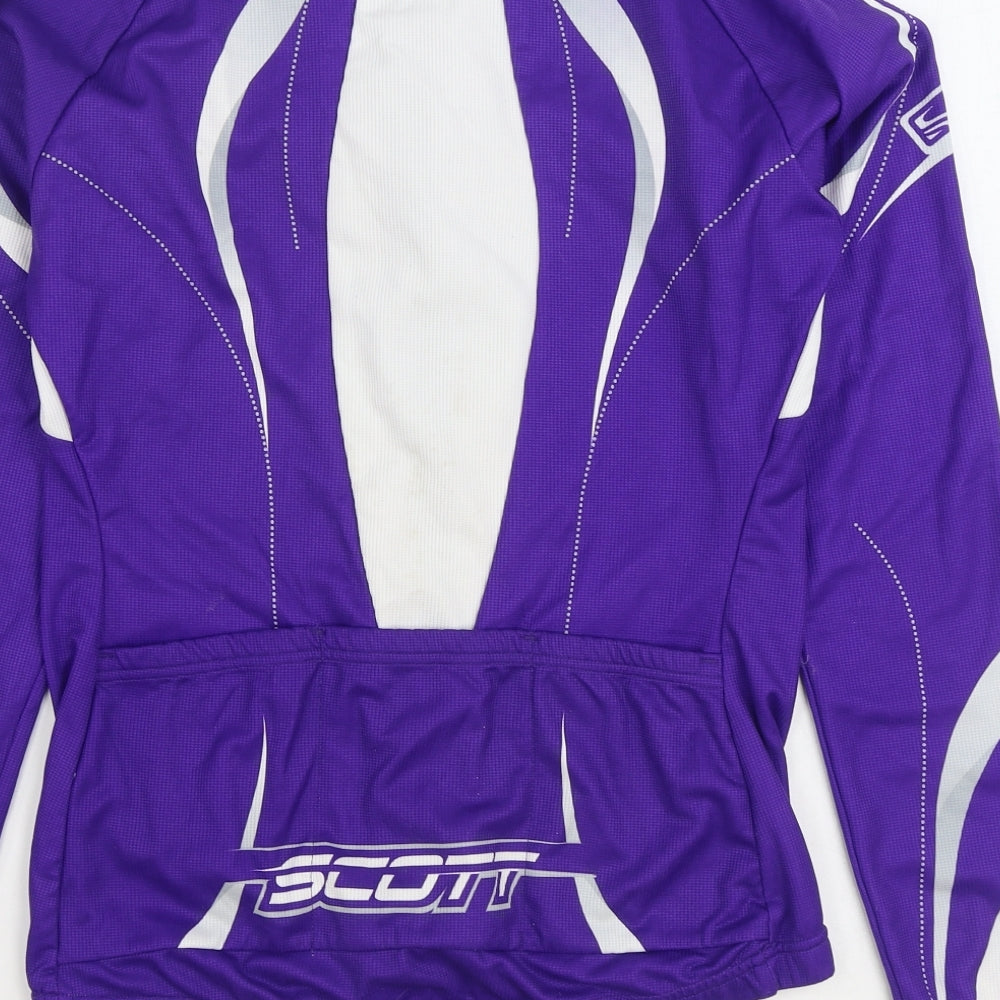 SCOTT Mens Purple Jacket Size L Zip