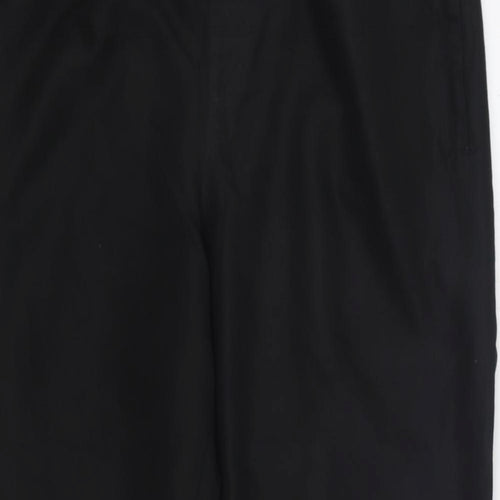 Dunnes Stores Mens Black Polyester Jogger Trousers Size 2XL L32 in Regular Snap