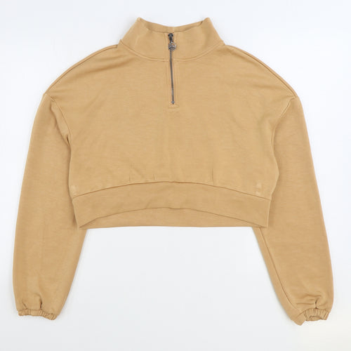 Gilly Hicks Womens Brown Polyester Pullover Sweatshirt Size M Pullover - Cropped