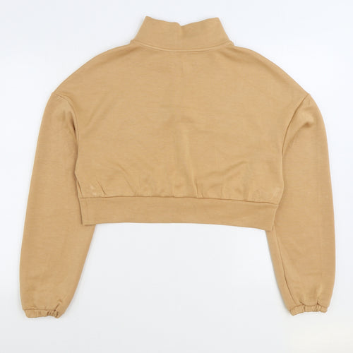 Gilly Hicks Womens Brown Polyester Pullover Sweatshirt Size M Pullover - Cropped