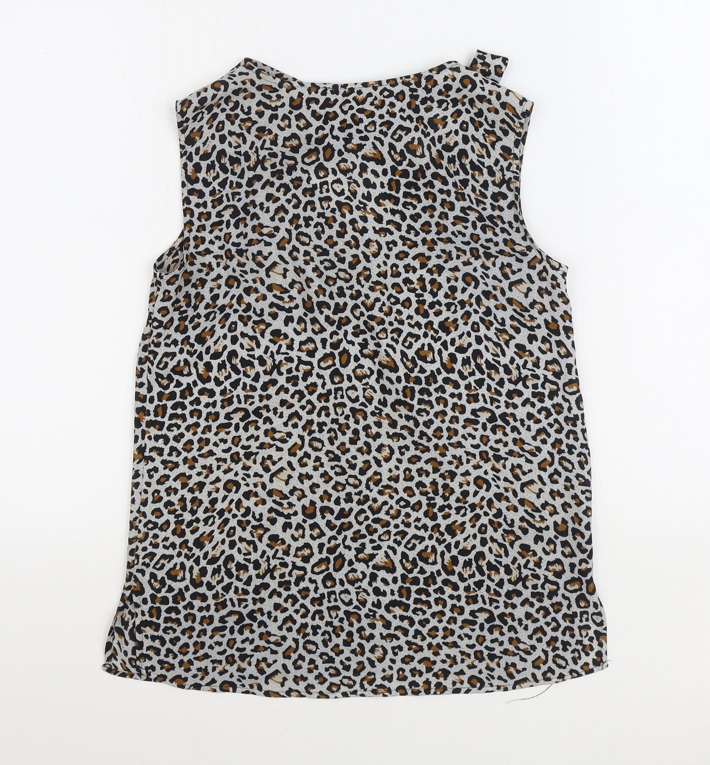 Atmosphere Womens Multicoloured Animal Print Polyester Basic Blouse Size 6 V-Neck
