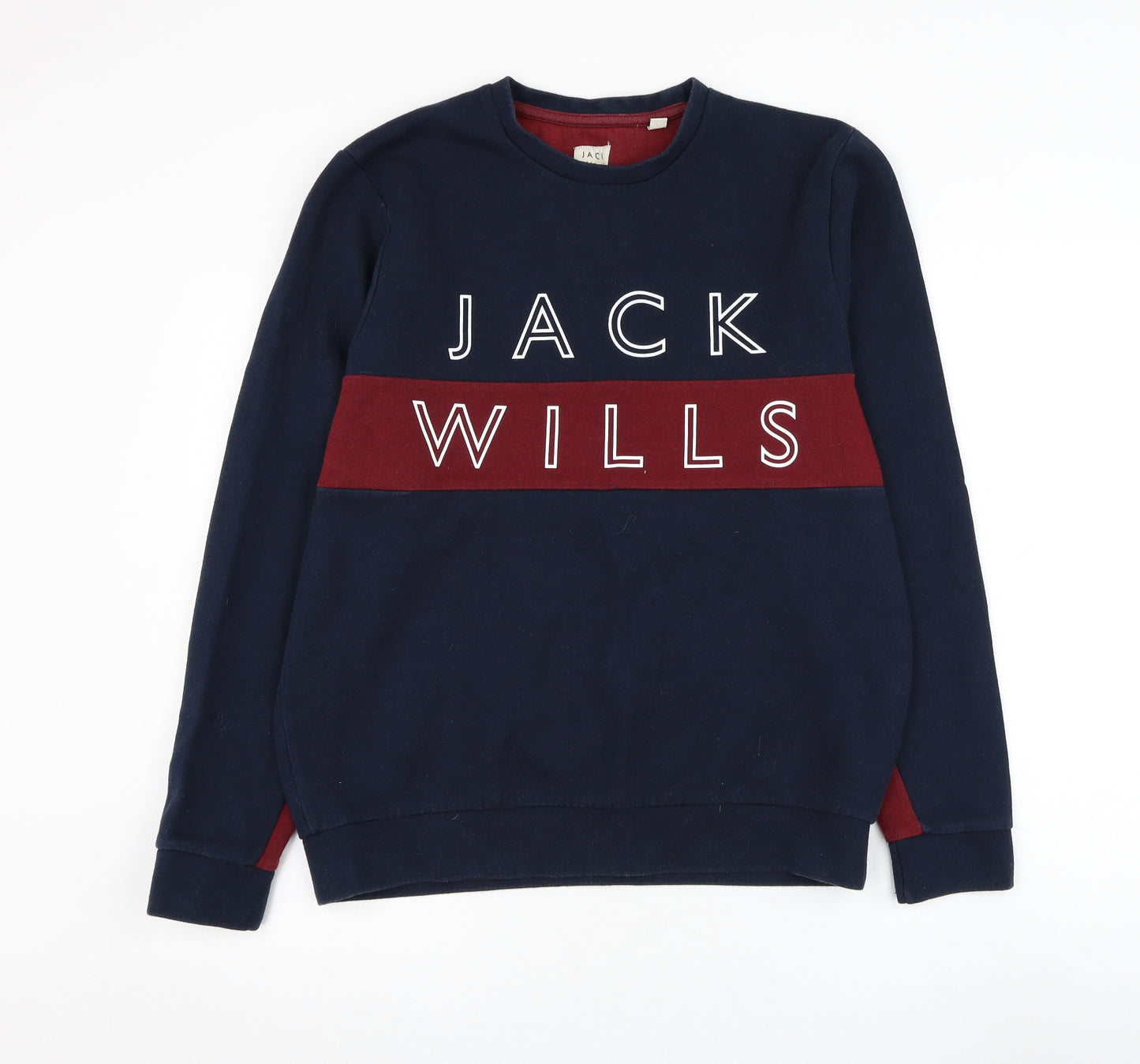 Jack Wills Mens Blue Cotton Pullover Sweatshirt Size L