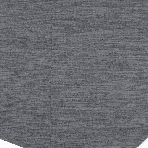 Blue Vanila Womens Grey Round Neck Polyester Pullover Jumper Size L - Asymmetrical