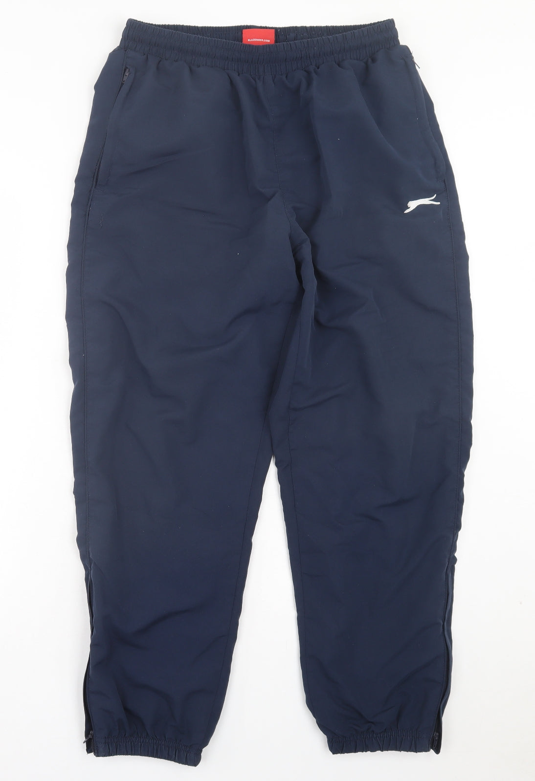 Slazenger Mens Blue Polyester Jogger Trousers Size L L27 in Regular Drawstring